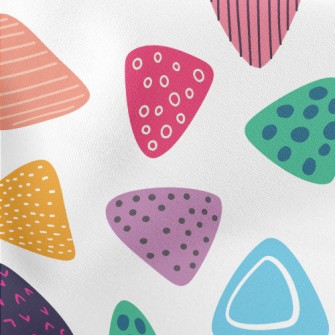 Colorful Triangle Creation Lightweight Cotton Poplin