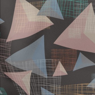 Triangle And Mesh Lightweight Cotton Poplin