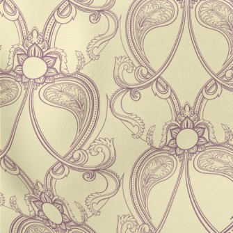 Retro Purple Flower Lightweight Cotton Poplin