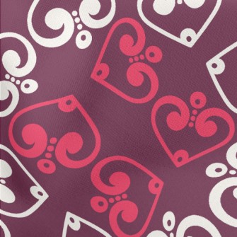 Red White Spades Lightweight Cotton Poplin