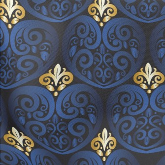Blue Carved Lightweight Cotton Poplin