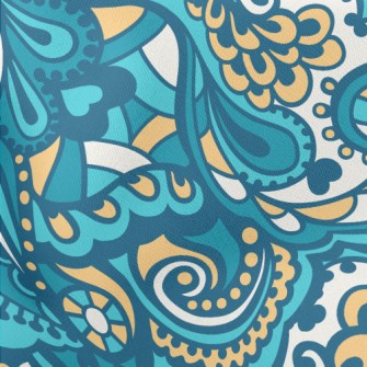 Abstract Hand Drawn Lightweight Cotton Poplin
