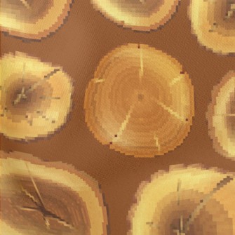 Stump Pattern Lightweight Cotton Poplin