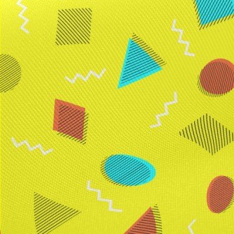 Abstract Circles And Triangles Midweight Cotton Poplin