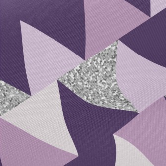 Purple Triangle Midweight Cotton Poplin