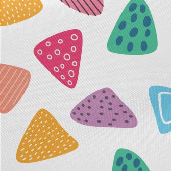 Colorful Triangle Creation Midweight Cotton Poplin