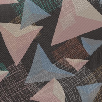 Triangle And Mesh Midweight Cotton Poplin