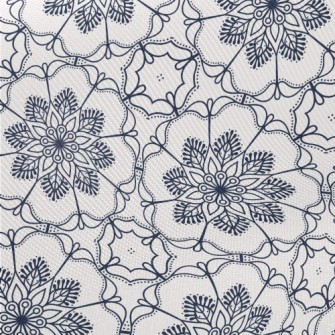 Retro Flower Totem Midweight Cotton Poplin