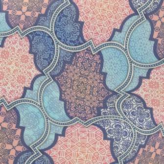 Indian Style Totem Midweight Cotton Poplin