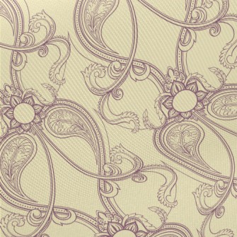 Retro Purple Flower Midweight Cotton Poplin