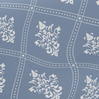 Blue Baroque Midweight Cotton Poplin