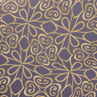 Golden Floral Floor Tiles Midweight Cotton Poplin