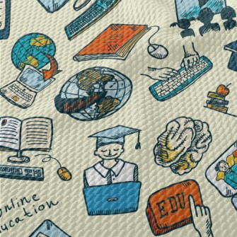 Online Learning Illustration Birdseye Piqué