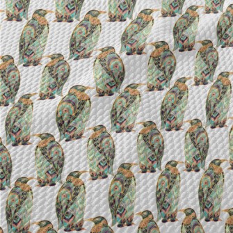 Art Deco Penguin Birdseye Piqué