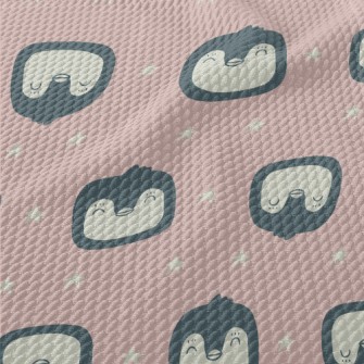 Happy Smiling Penguin Birdseye Piqué