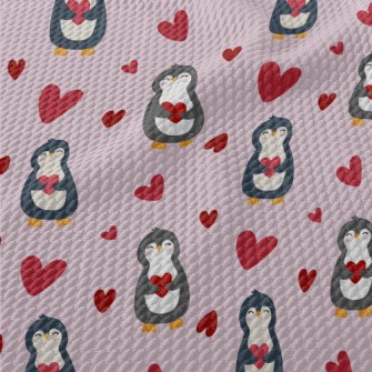Sweet Love Penguin Birdseye Piqué