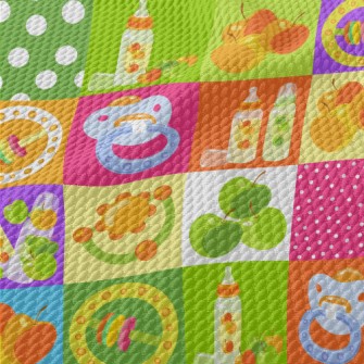 Colorful Baby Products Birdseye Piqué