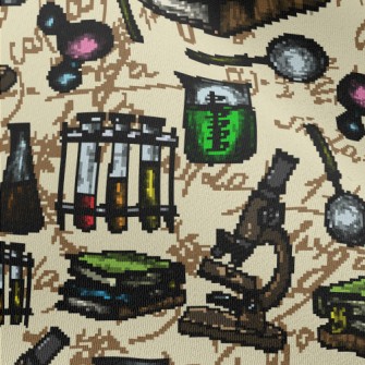 Hand Drawn Science Tools Chiffon