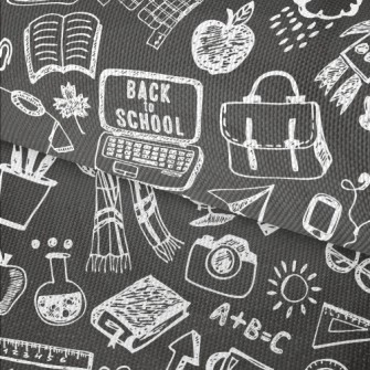 Hand Drawn Campus Life Waterproof Oxford