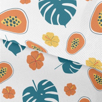Hand Drawn Cartoon Papaya Waterproof Oxford