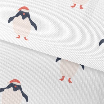 Cute Penguin With Santa Hat Waterproof Oxford