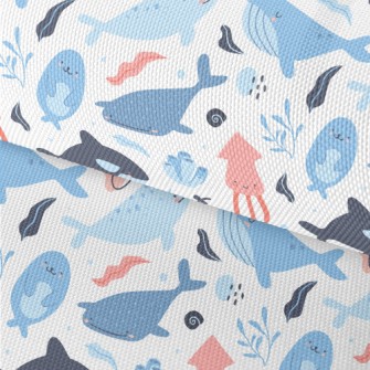 Cute Underwater Creatures Waterproof Oxford