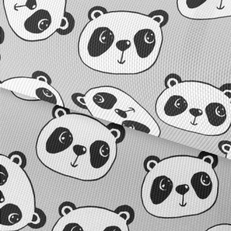 Cartoon Doodle Panda Waterproof Oxford