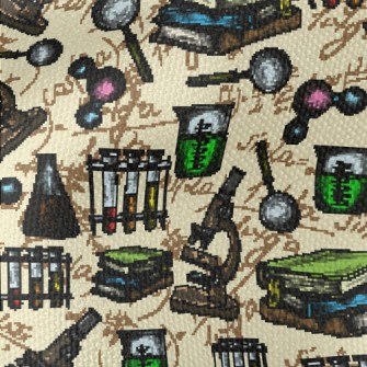Hand Drawn Science Tools Waterproof Canvas