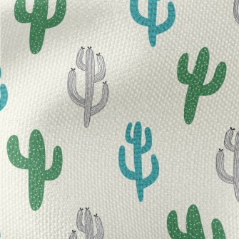 Hand Drawn Cactus Illustration Waterproof Canvas