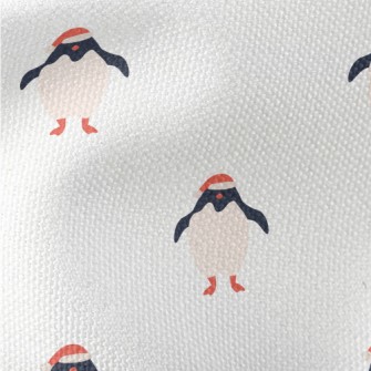 Cute Penguin With Santa Hat Waterproof Canvas