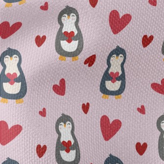 Sweet Love Penguin Waterproof Canvas