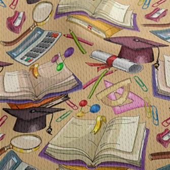 Hand Drawn On The First Day Of Athletic Mesh Flat Back