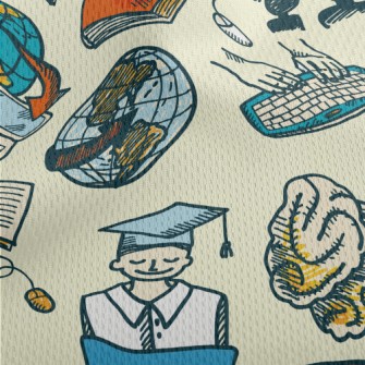 Online Learning Illustration Athletic Mesh Flat Back