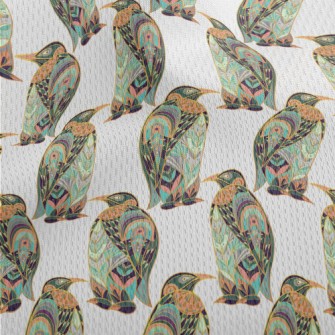 Art Deco Penguin Athletic Mesh Flat Back