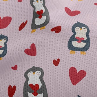 Sweet Love Penguin Athletic Mesh Flat Back