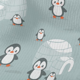 Penguin Family And Igloo Terry