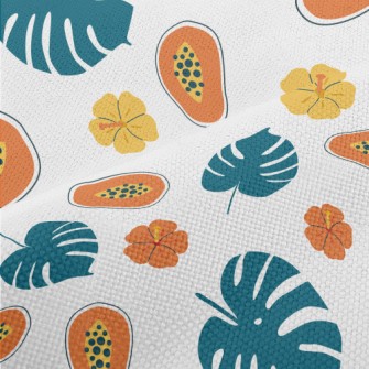 Hand Drawn Cartoon Papaya Performance Linen