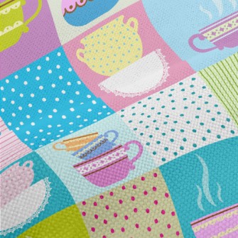 Colorful Tea Set Performance Linen