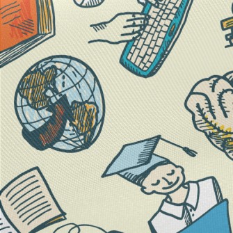 Online Learning Illustration Twill