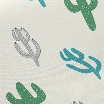 Hand Drawn Cactus Illustration Twill