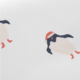 Cute Penguin With Santa Hat Twill
