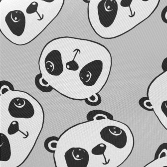 Cartoon Doodle Panda Twill