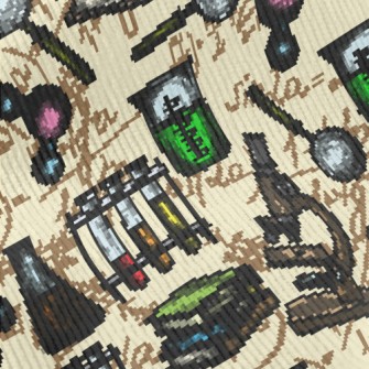 Hand Drawn Science Tools Standard Corduroy