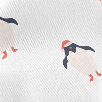 Cute Penguin With Santa Hat Standard Corduroy