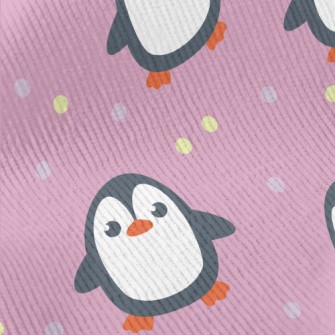 Penguins With Colored Dots Standard Corduroy
