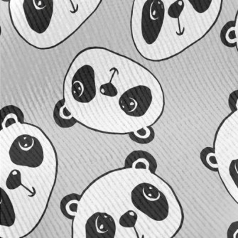 Cartoon Doodle Panda Standard Corduroy