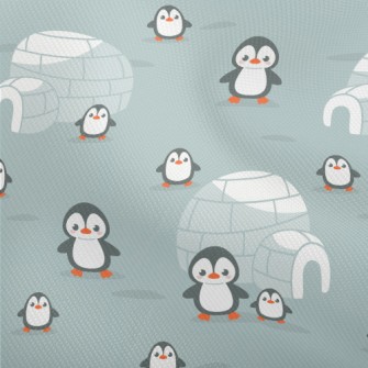 Penguin Family And Igloo Dobby
