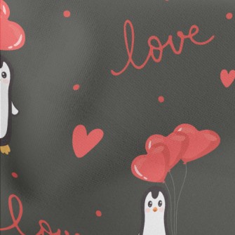 Penguin With Heart Balloon Stretch Ponte