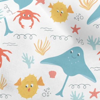 Marine Life Micro Fleece