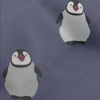 Cartoon Laughing Penguin Micro Fleece